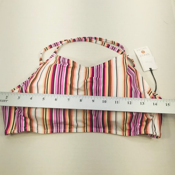 Shade And Shore Women's 36B Lightly Lined Longline Bralette Bikini Swim Top New - Picture 9 of 12